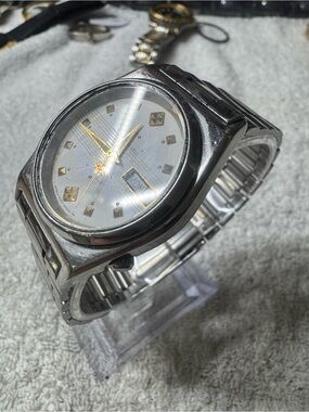 Citizen Silver Stainless Steel Analog Watch with Day-Date